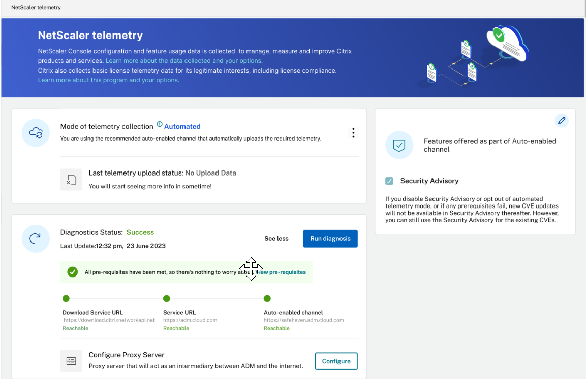 Telemetry homepage